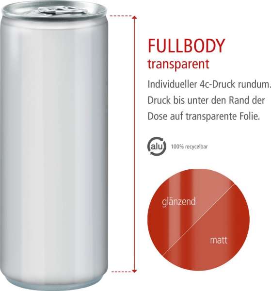 Bier, Fullbody transp.