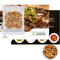 Bio Gewürzmischung Feuer und Flamme, ca. 10g, Werbekarte