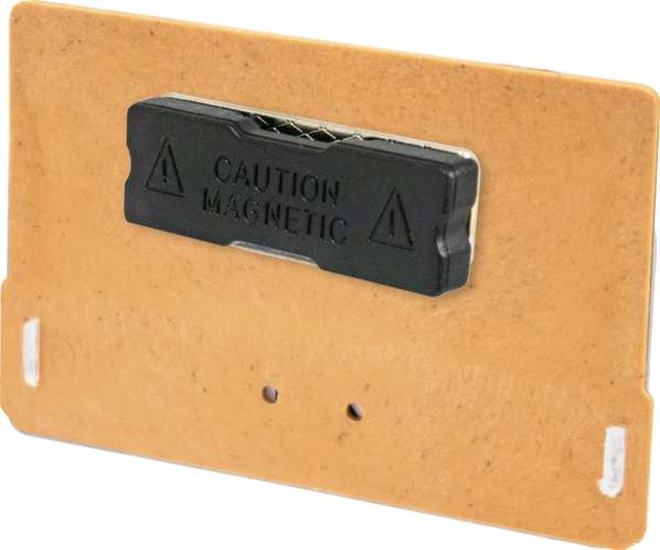 Namensschild, nachwachsende Rohstoffe