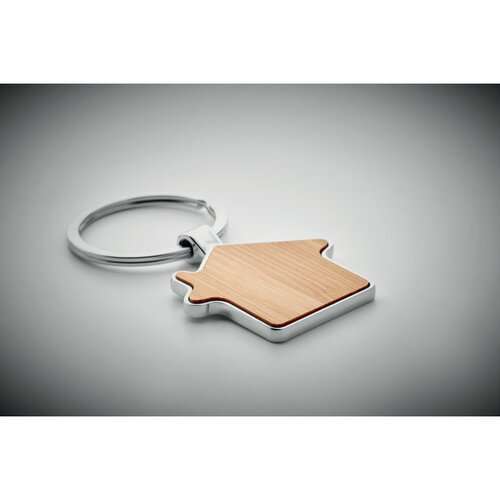 BURNIE Schlüsselring Bambus, Haus