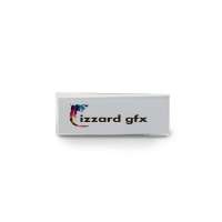 Namensschild Transparent Badge, 70 x 25 mm with Magnet