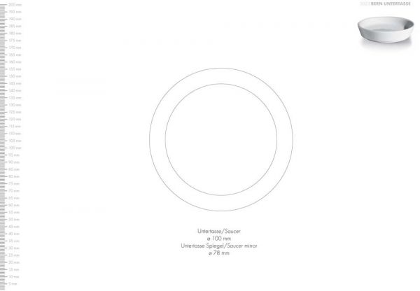 Bern Porzellanuntertasse für Becher