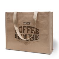 Vorschau: Einkaufstasche PORTO mit Boden-, Seitenfalte und kurzen Griffen Vorschau: Einkaufstasche PORTO mit Boden-, Seitenfalte und kurzen Griffen