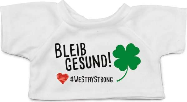 BLEIB GESUND! Mini-T-Shirt für Plüschartikel