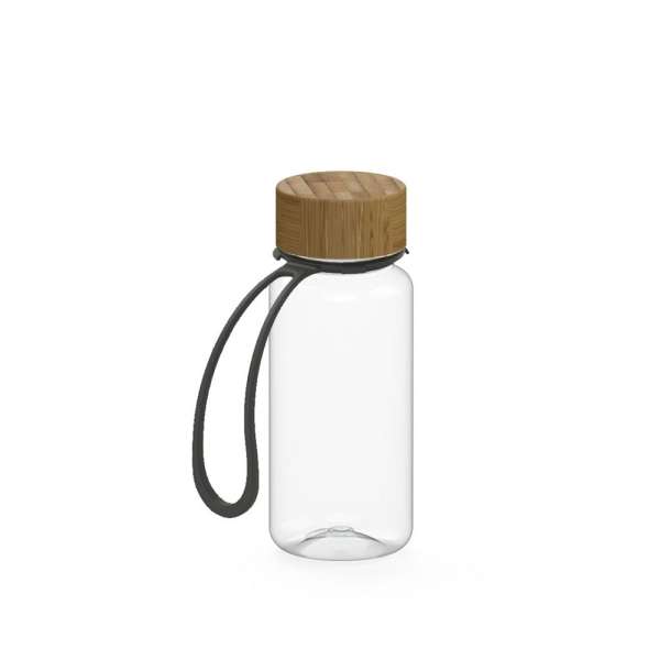 Trinkflasche Natural klar-transparent inkl. Strap 0,4 l