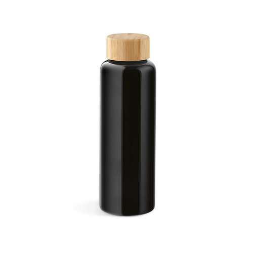 Indus Trinkflasche aus Borosilikatglas mit Bambusdeckel, 510 ml