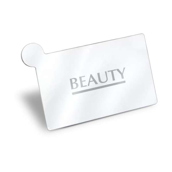 Taschenspiegel aus Edelstahl, im Etui