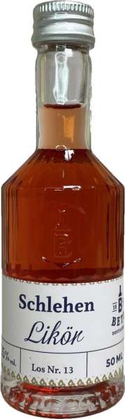 Schlehenlikör 50 ml in Tastingflasche, 25 % vol.