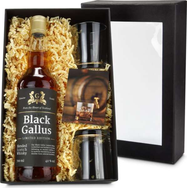 Geschenkset / Präsenteset: Black Gallus Whisky