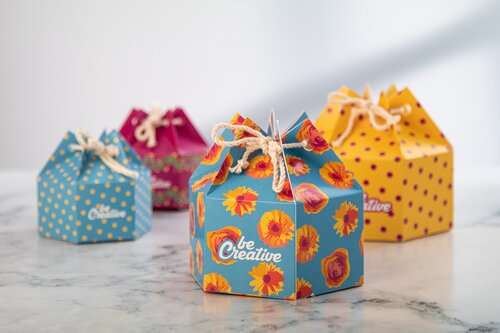 CreaBox HexaCord S Sechseckige Geschenkbox