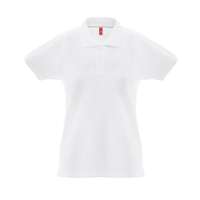 THC MONACO WOMEN WH. Kurzarm-Poloshirt für Damen aus kardierter Baumwolle
