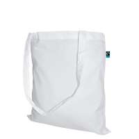 Fairtrade Baumwolltasche mit langen Griffen - 140 g/m² - 38 x 42 cm Fairtrade Baumwolltasche mit langen Griffen - 140 g/m² - 38 x 42 cm