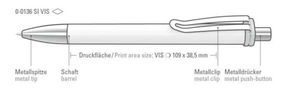 Uma Druckkugelschreiber Vogue Xl SI VIS