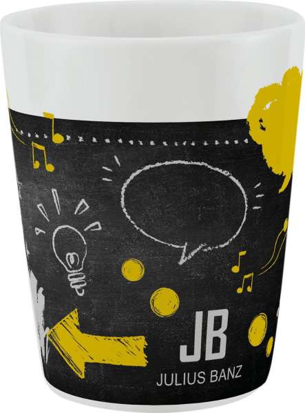 Porzellanbecher Madrid ohne Henkel (Made in EU)