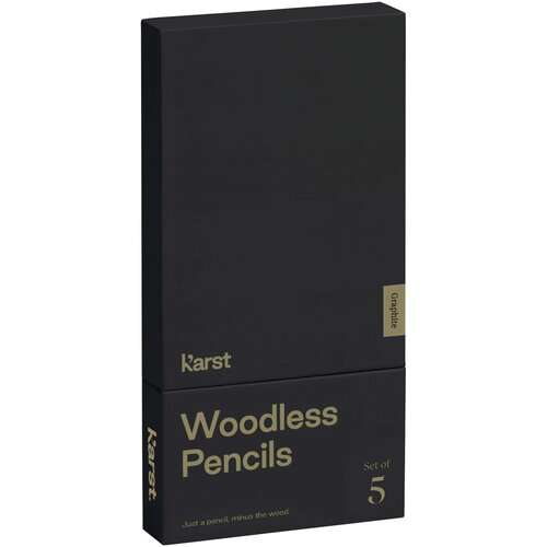 Karst® 5er-Pack 2B holzlose Graphitstifte