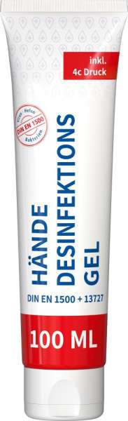 Hände-Desinfektionsgel (DIN EN 1500), 100 ml Tube