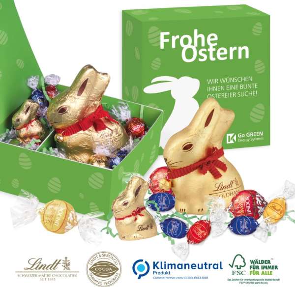 Premium-Präsent Glücksmomente Lindt Schokolade