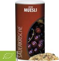 Bio Müsli Sauerkirsche, ca. 150g, Pappdose Medium