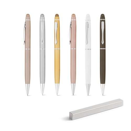 JULIE. Kugelschreiber aus Metall mit Touchpen-Spitze