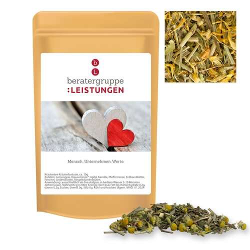 Bio Kräutertee Kräuterfantasie, ca. 12g, Standbeutel Mini