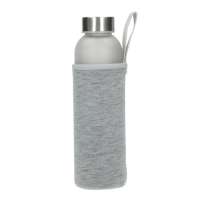 Vorschau: Glasflasche mit Hülle "Iced" 0,45 l Vorschau: Glasflasche mit Hülle "Iced" 0,45 l