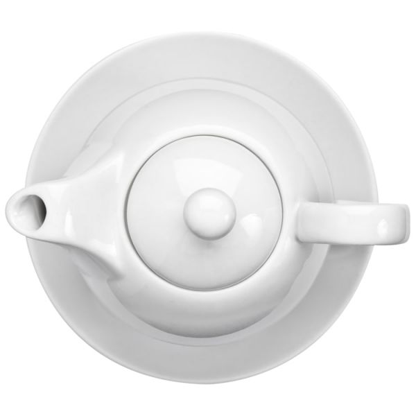 Teekanne (400 ml) mit einer Tasse (200 ml) und Untersetzer