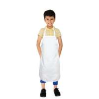 Kinder-Latzschürze mit Nackenschlaufe und Seitenbändern - 135 g/m² - 52 x 72 cm