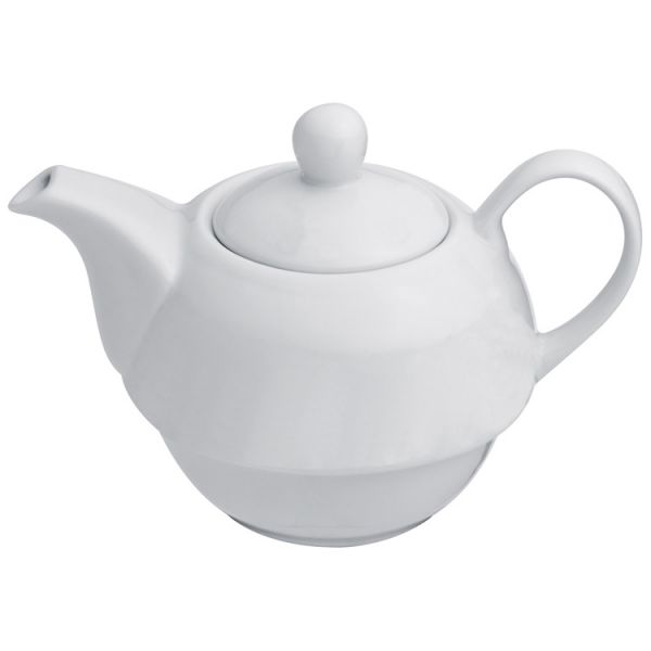 Teekanne (400 ml) mit einer Tasse (200 ml) und Untersetzer