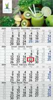 4-Monatskalender Budget 4 Recycling (Einblatt)