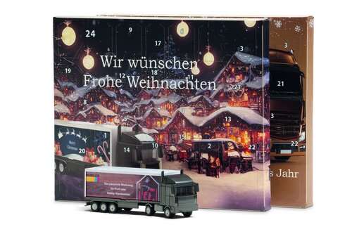 Adventskalender &quot;Sattelschlepper&quot;, individuell