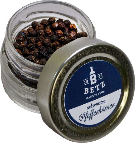Schwarzer Pfeffer ganz im Schraubglas, 30 g