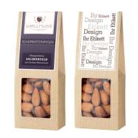 Ofengeröstete Salzmandeln mit leichter Rauchnote in der Faltschachtel