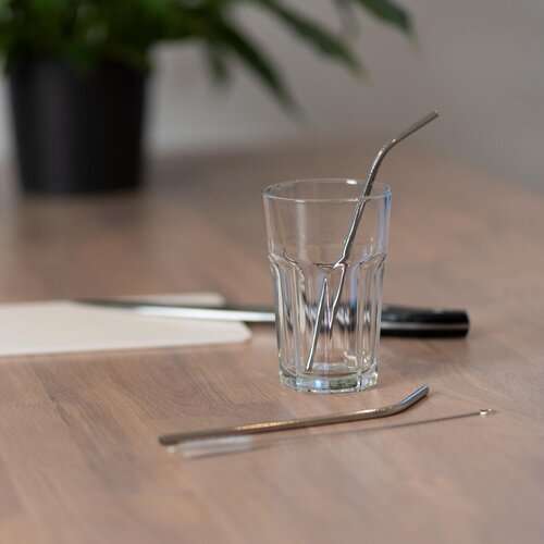 Strohhalm-Set "Steel"