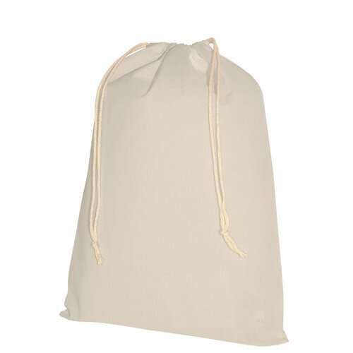 Baumwollbeutel mit doppeltem Kordelzug - 135 g/m² - 25 x 35 cm