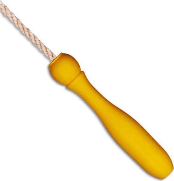 Springseil 250 cm aus Jute, Griff Buche gewachst, aus nachhaltiger Forstwirtschaft