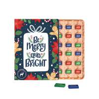 Marken Wand Adventskalender ECO, Papierblister, Lindt Schokotäfelchen