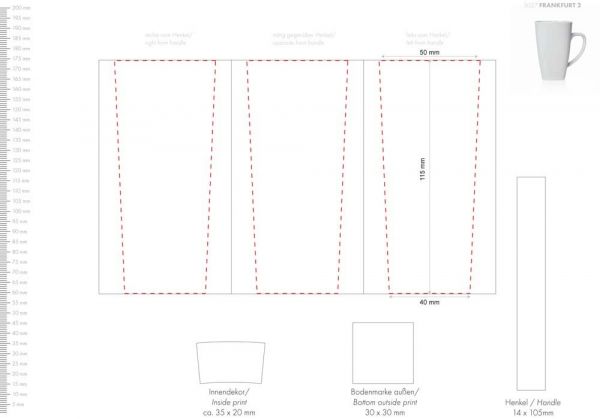 Porzellanbecher Frankfurt 2
