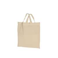 Baumwolltasche mit kurzen Griffen - 140 g/m² - 28 x 32 cm