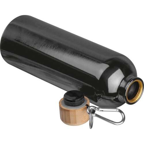 Edelstahltrinkflasche mit Karabiner, 750ml