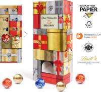 Lindt Lindor Adventsspender "Turm" 115g mit 4c Druck