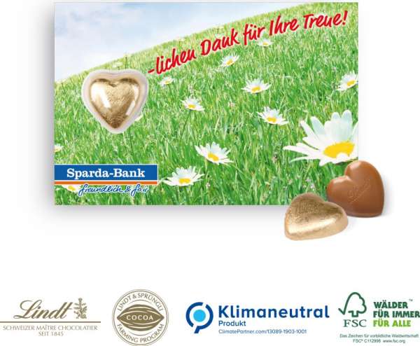 Lindt Schokokarte Business