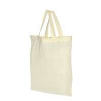 Baumwolltasche mit kurzen Griffen - 110 g/m² - 38 x 42 cm