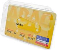 Vorschau: Scheckkartenhalter mit Fingereingriff ISO 7810 Vorschau: Scheckkartenhalter mit Fingereingriff ISO 7810