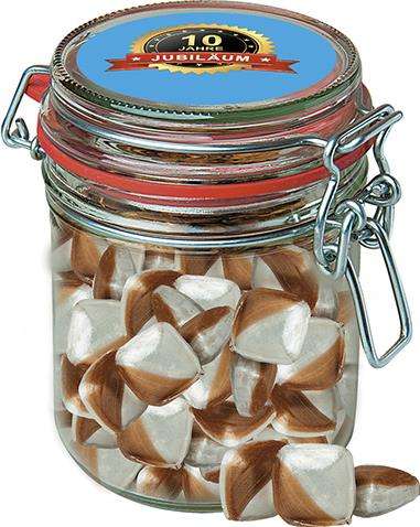 Minz-Ecken Bonbons, ca. 200g, Bonbonglas Maxi