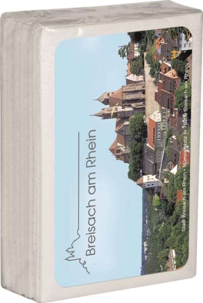 Taschentücher Mini mit Etikett
