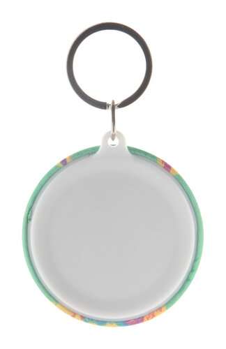 KeyBadge RPET Maxi Button-Schlüsselanhänger