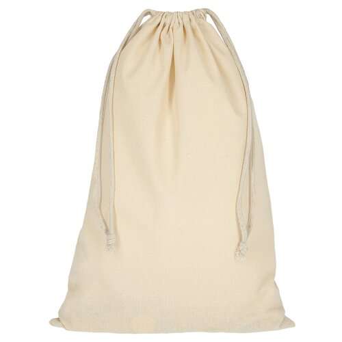 Baumwollbeutel mit doppeltem Kordelzug - 135 g/m² - 38 x 42 cm
