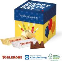 Würfelbox mit TOBLERONE Minis