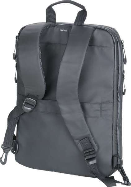 TROIKA Laptop-Rucksack TROIKA BLACK EXPANDABLE