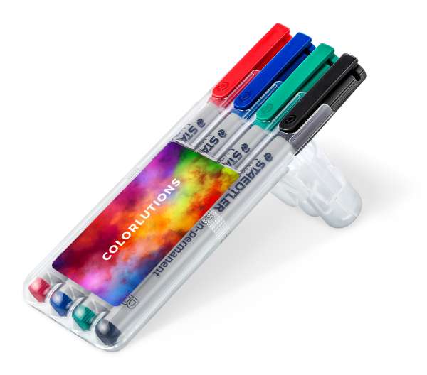 STAEDTLER Box mit 4 Lumocolor non-permanent B